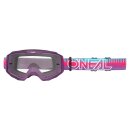 Oneal Gogle B-10 W Paski Różowo-Fioletowe -...