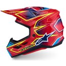 Alpinestars SM7 Cast Casque [rouge/bleu/jaune]