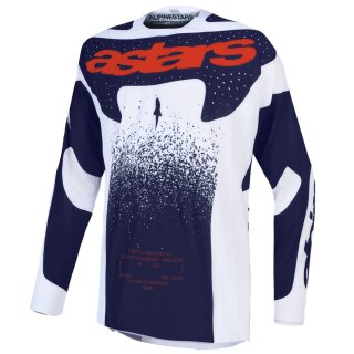 Alpinestars Techstar Swan Lilac Maillot motocross [gris/rouge/violet]