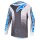 Alpinestars Fluid Drag Motocross-trøje [hvid/grå/blå]
