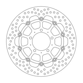 Moto-Master Halo disco de freno delantero Zx14R 112125