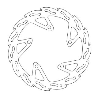 MOTO-MASTER Brake Disc Flame Front