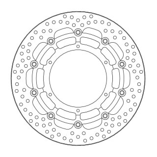 Disco de freno Moto-Master Float Round L/R 112215
