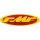 FMF 23" OVAL STKR(YEL/RD)