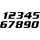 Numéros autocollants #5 20X25CM BK