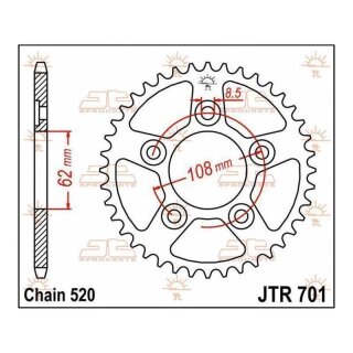 JT tandhjul 40T 520 JTR701.40