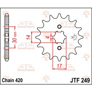 JT Ritzel 13T 420 JTF249.13