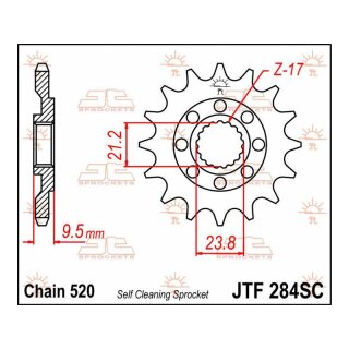 JT Ritzel 13T 520 SC JTF284.13SC