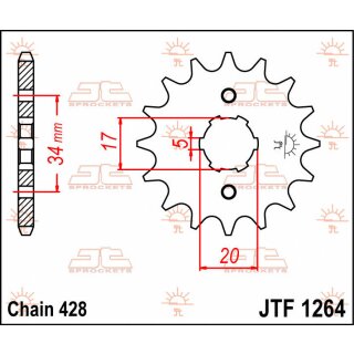 JT Ritzel 16T 428 JTF1264.16
