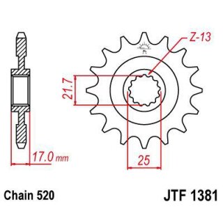 JT Ritzel 15T 520 JTF1381.15