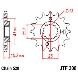 JT Ritzel 520 16T JTF308.16