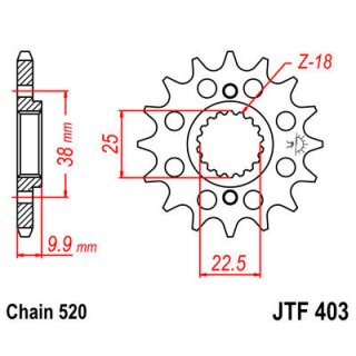 JT Ritzel 520 13T JTF403.13