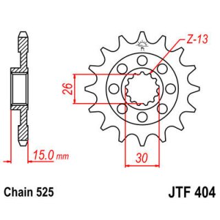JT SPROCKETS Sprocket Front 16T 525