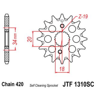 JT Ritzel 420 14T SC JTF1310.14SC
