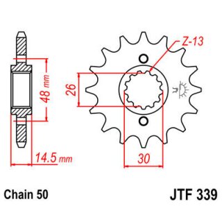 JT Ritzel 16T 530 RU JTF339.16RB