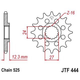 JT Ritzel 16T JTF444.16