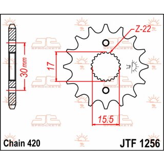 JT SPROCKET C/S 14T JTF1256.14