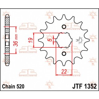 Jt Sprocket C/S 14T Jtf1352.14