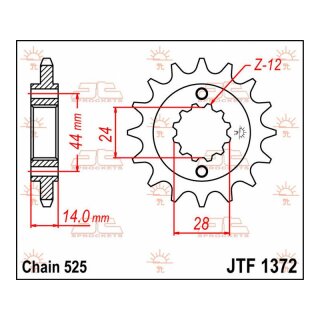 Pignon JT 17T 525 JTF1372.17
