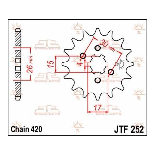 Jt Sprocket C/S 13T Jtf252.13