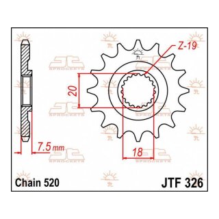 Jt Sprocket C/S 14T Jtf326.14
