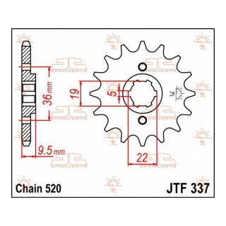 JT Ritzel 14T 520 JTF337.14