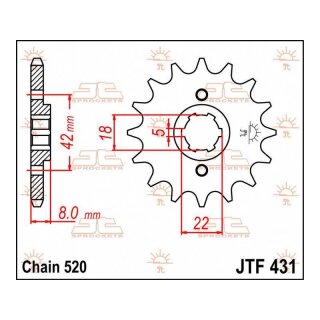 JT Ritzel 13T 520 JTF431.13