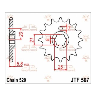 JT Ritzel 14T 520 JTF507.14