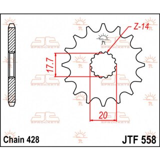 JT Ritzel 15T 428 JTF558.15