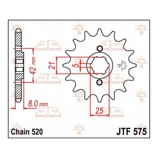 JT SPROCKETS Sprocket Front 15T 520