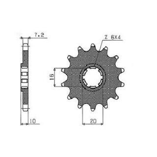 SUNSTAR SPROCKETS Drive Sprocket 428 14T