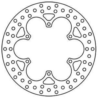 TRW Disco freno Trw rotondo rigido Abe