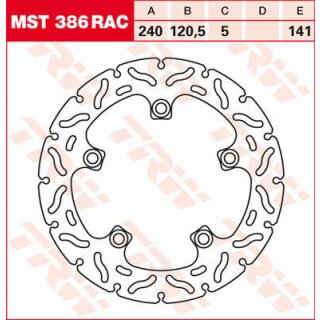TRW Bremsscheibe Fix Rac L/R MST386RAC
