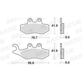 Pastiglia freno TRW Trw Organ. Mcb744Ec