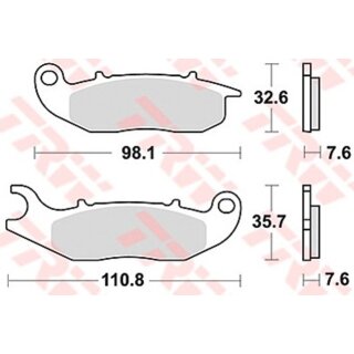 TRW Bremsbelag Trw Organ. Mcb 818