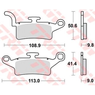 TRW Bremsbelag Trw Organ. Mcb 835