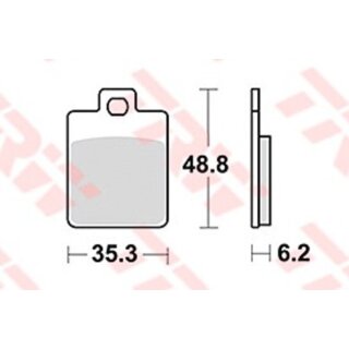 TRW Pastiglia freno Trw Sinter Mcb827Srm