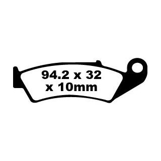 Plaquettes de frein EBC Organic Fa143