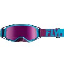 Fly Racing Brille MX Zone Pro blau-port / pink-mirror-smoke